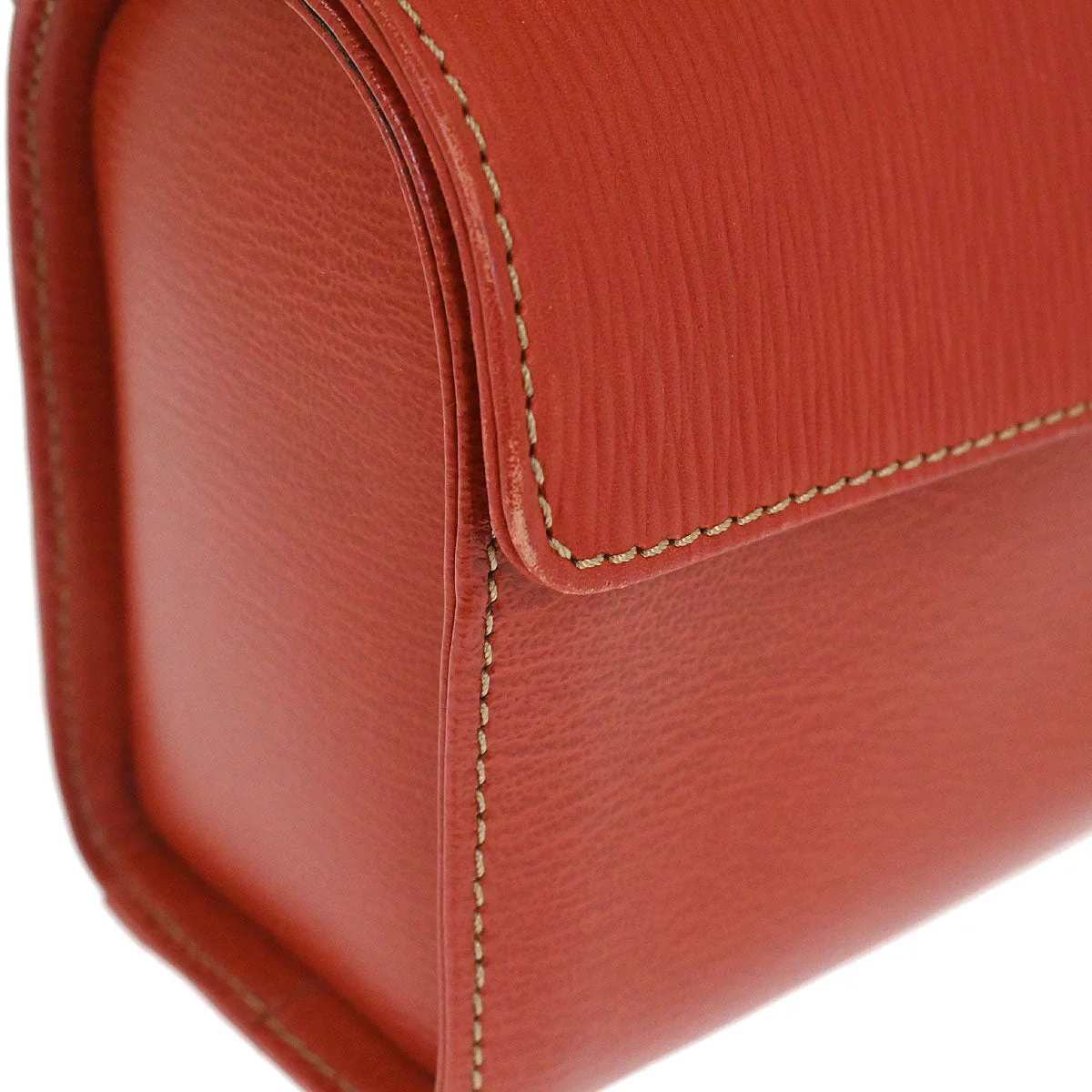 Loewe Red Leather Velasquez Handbag - Image 5