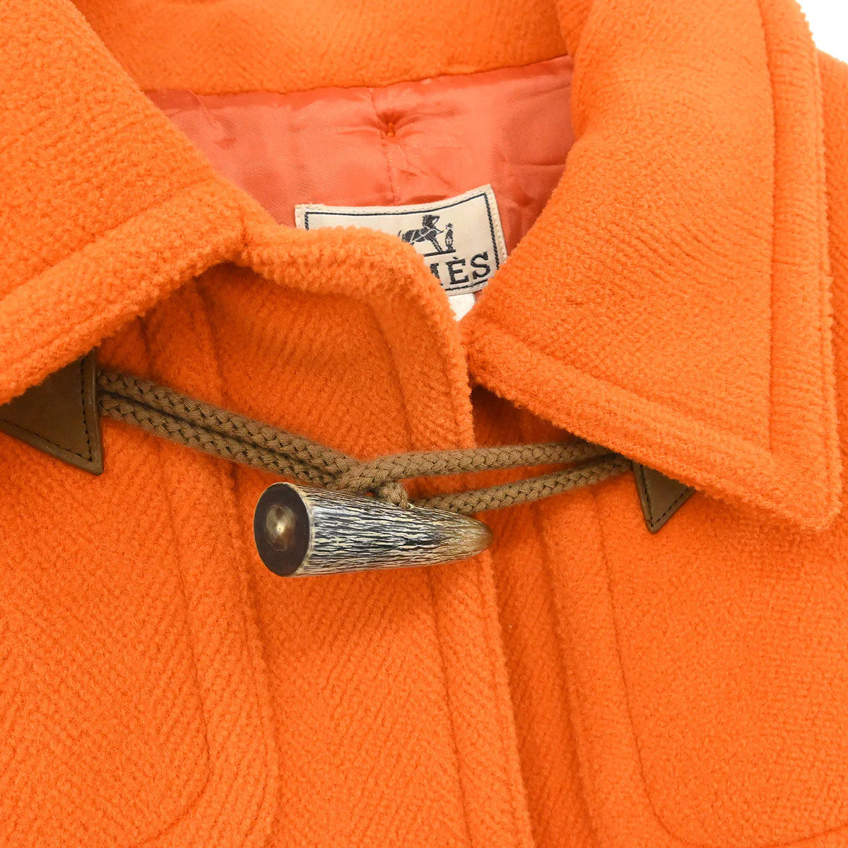 Hermes Duffel Coat Orange #48 - Image 3
