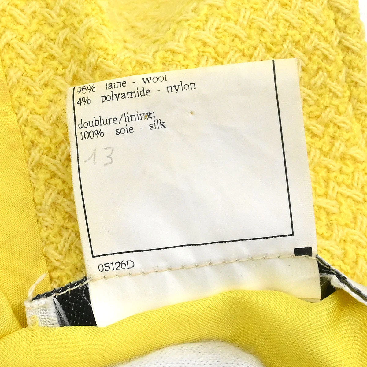 Chanel 1997 Single Breasted Jacket Yellow #38 - Image 11