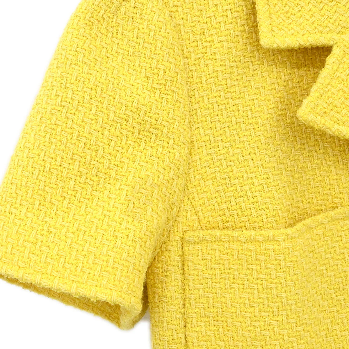 Chanel 1997 Single Breasted Jacket Yellow #38 - Image 5