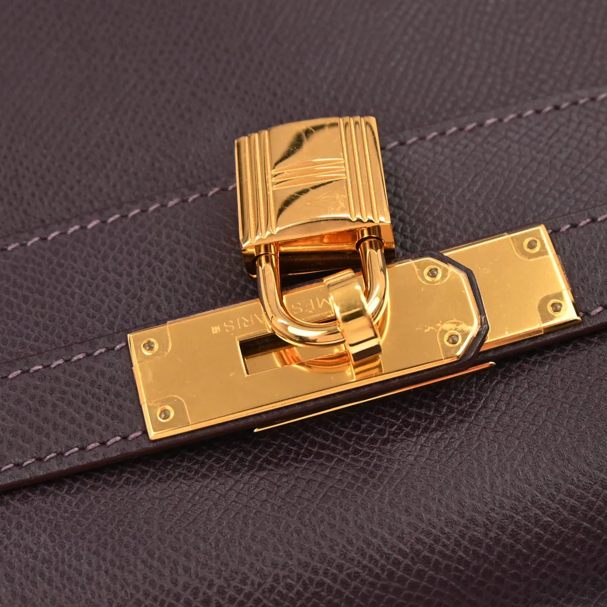 Hermes Raisin Epsom Kelly 32 Retourne 2way Shoulder Handbag - Image 6
