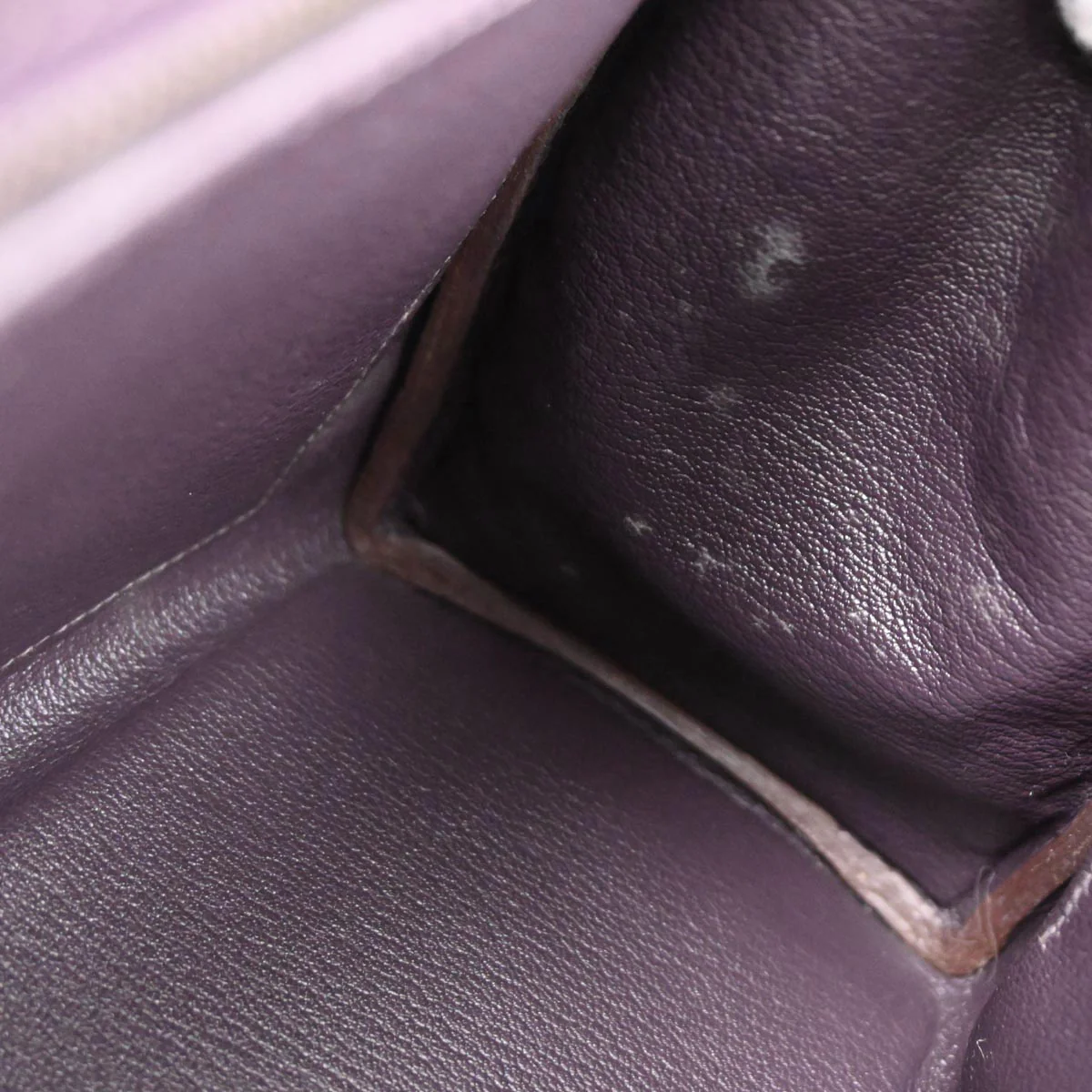 Hermes Raisin Epsom Kelly 32 Retourne 2way Shoulder Handbag - Image 9