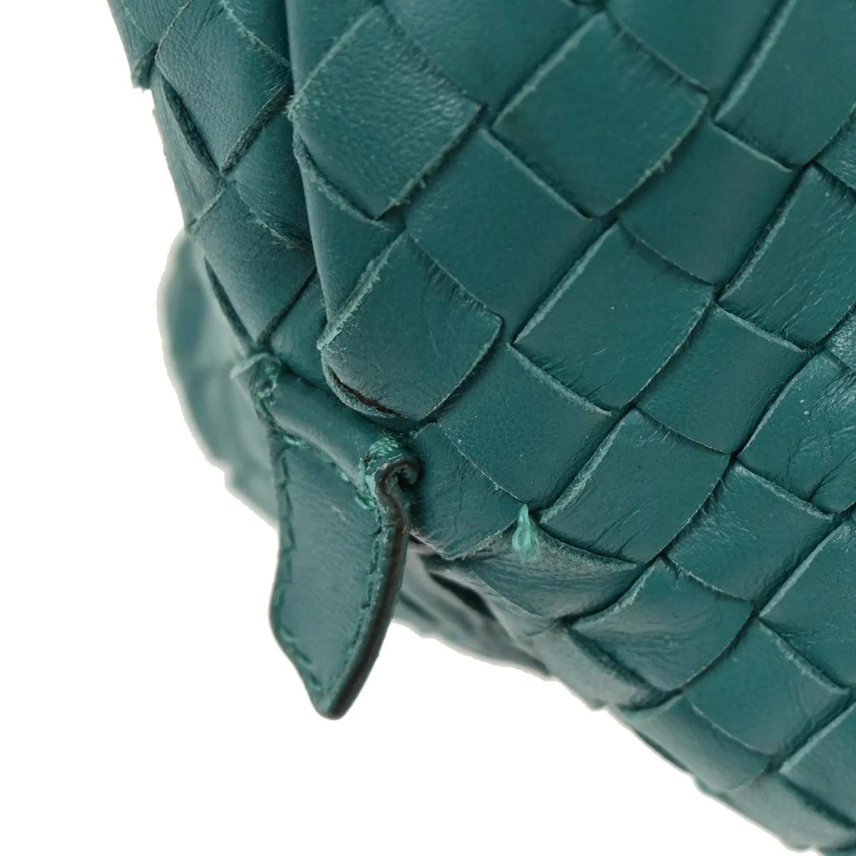 Bottega Veneta Green Intrecciato Shoulder Bag - Image 3