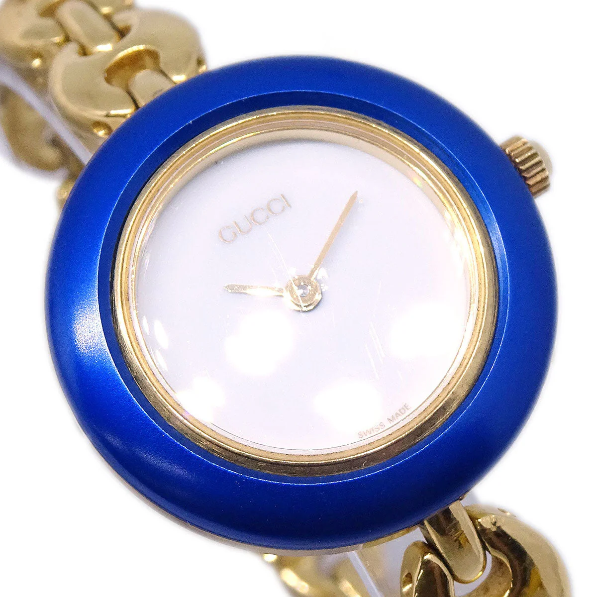 Gucci 11/12.2 Change Bezel Chameleon Quartz Watch SS - Image 4