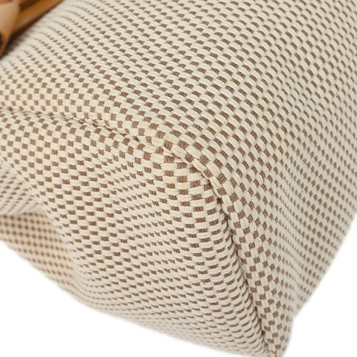 Hermes Beige Toile GM Herbag PM 2way Shoulder Handbag - Image 3