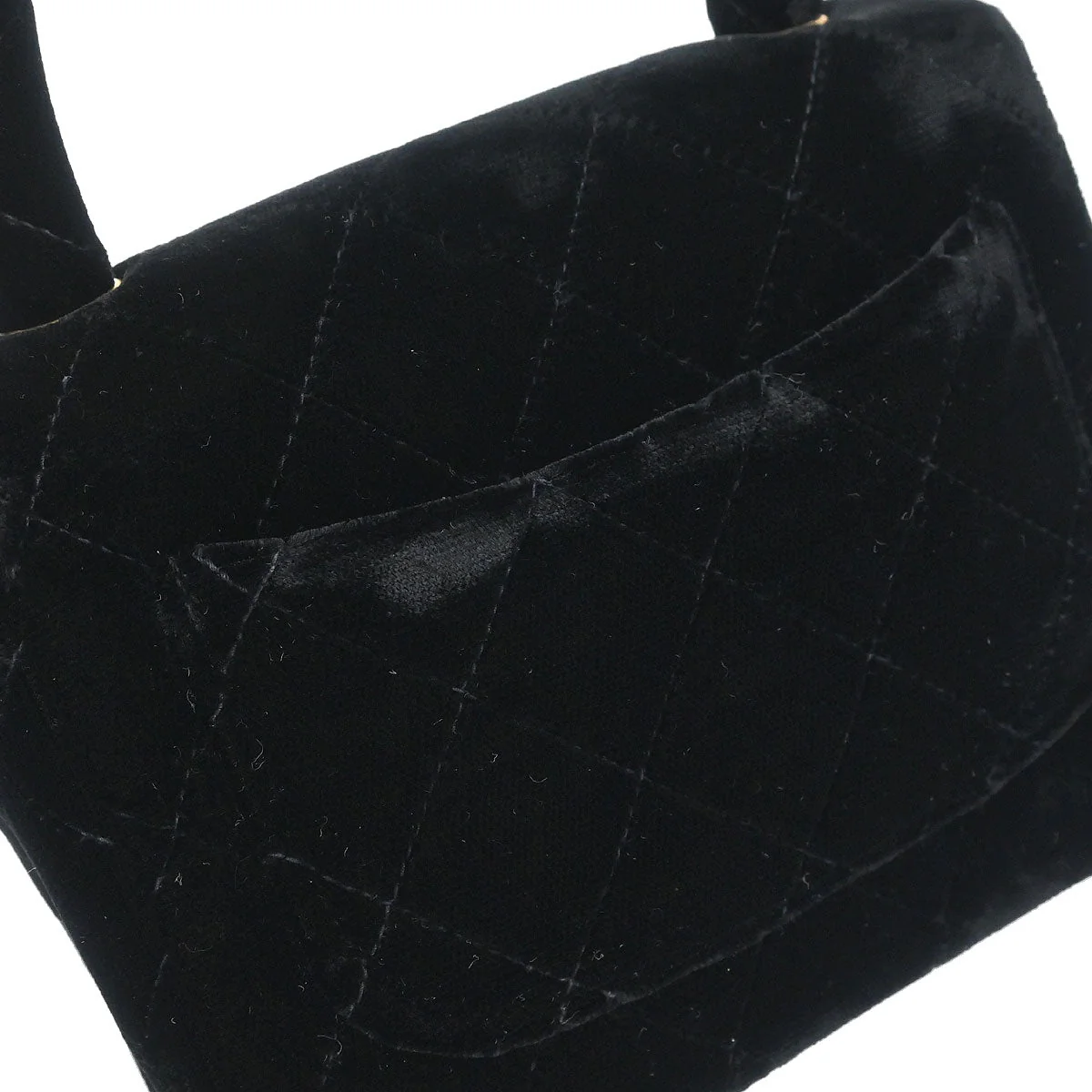 Chanel Black Velvet Classic Single Flap 2 in 1 Handbag Set - Image 4