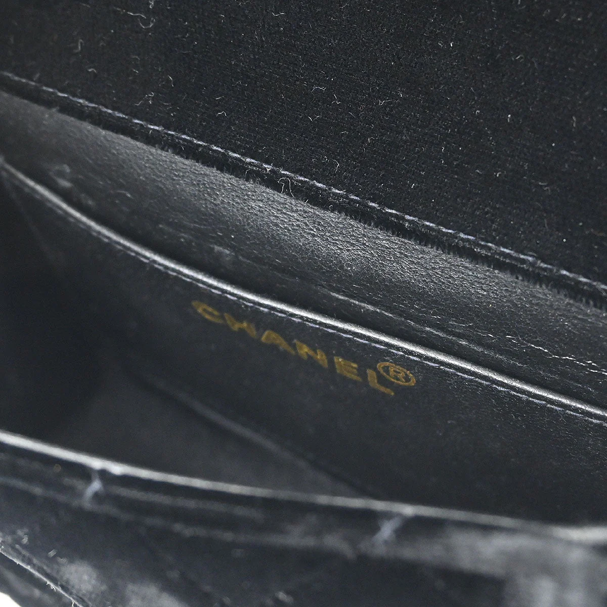 Chanel Black Velvet Classic Single Flap 2 in 1 Handbag Set - Image 5