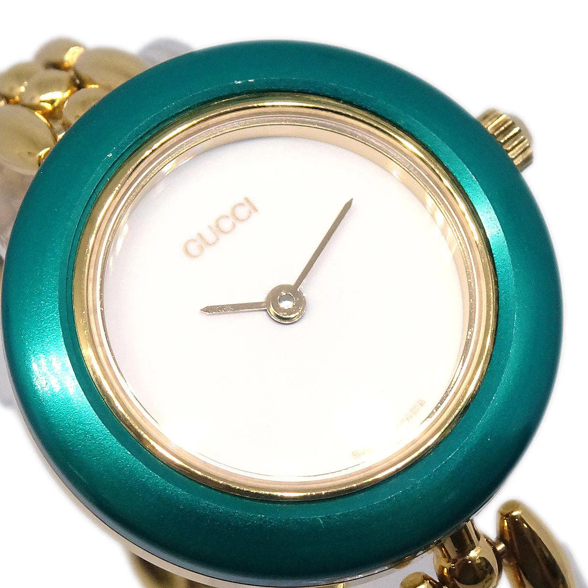 Gucci 11/12.2 Change Bezel Chameleon Quartz Watch SS - Image 4