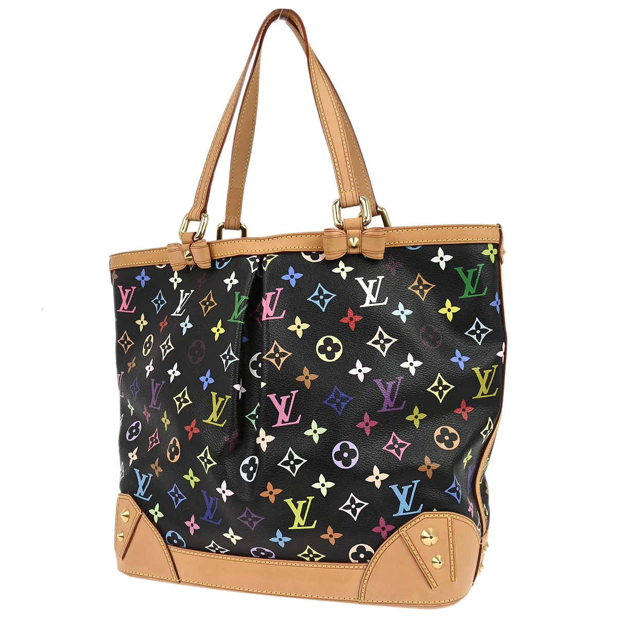 Louis Vuitton 2011 Black Monogram Multicolor Sharleen MM Handbag M93213 - Image 2