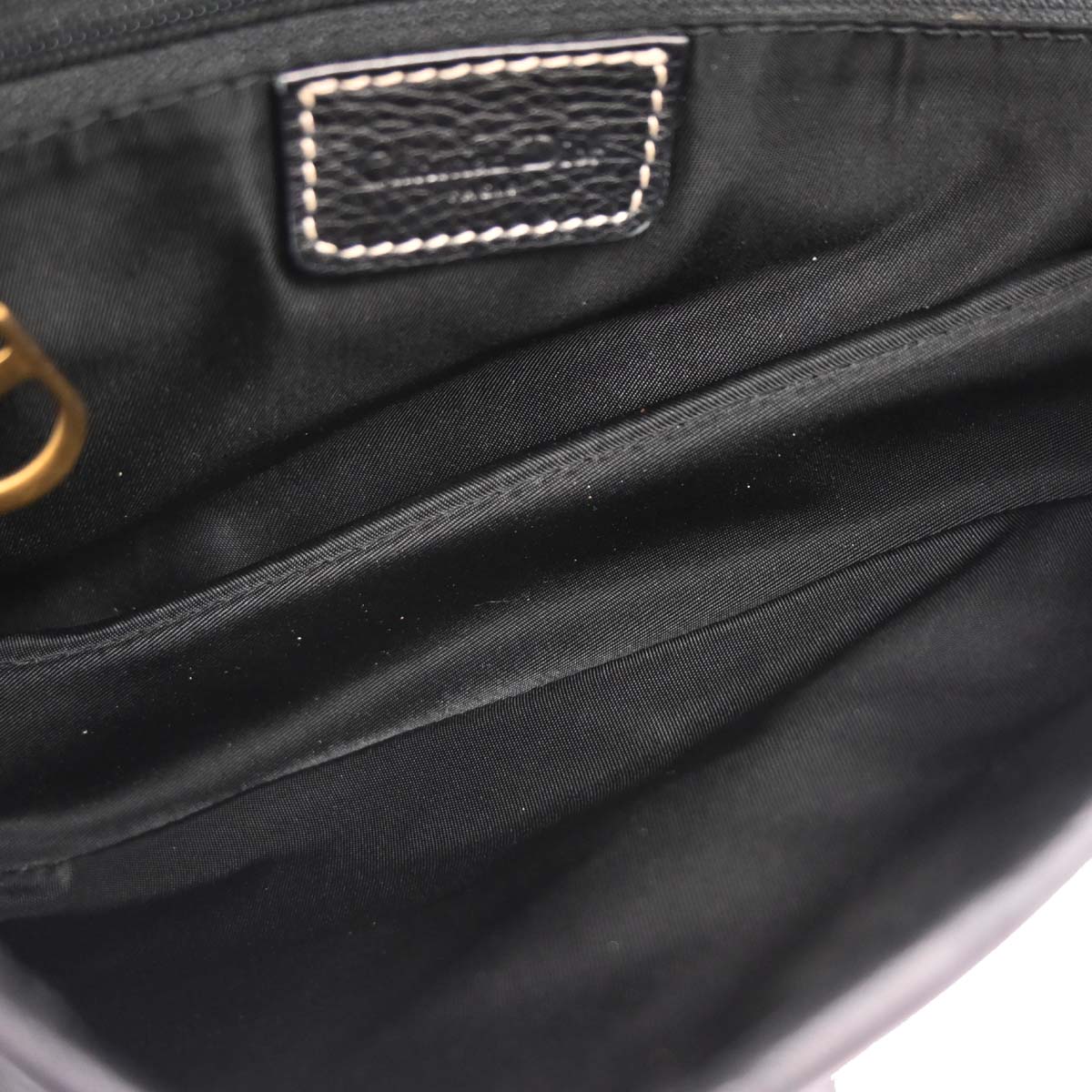 Christian Dior Black Leather Saddle Handbag - Image 9