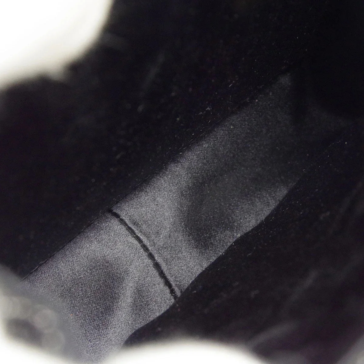 Chanel * 1997-1999 Black Satin Double Sided Turnlock Handbag - Image 7