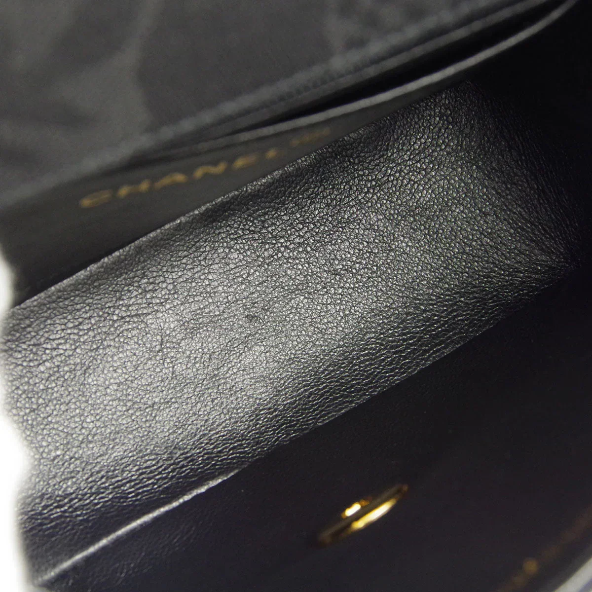 Chanel * 1991-1994 Black Mini Vertical Stitch Classic Square Flap Bag 17 - Image 6