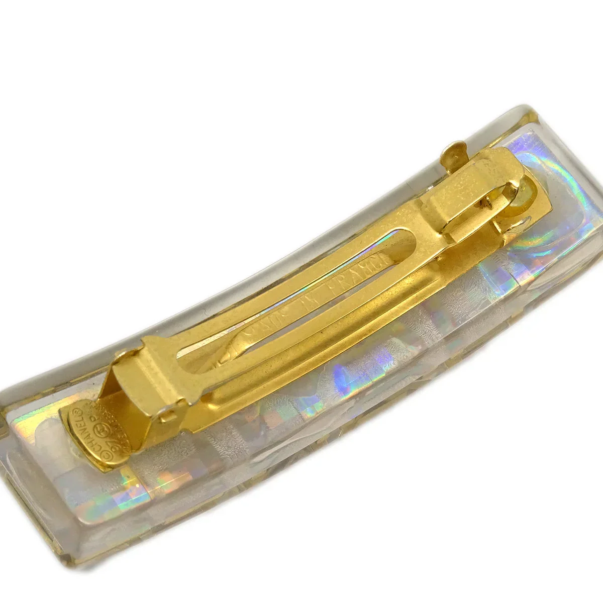 Chanel Hair Clip Hairpin Barrette Clear 97P/62 - Image 3