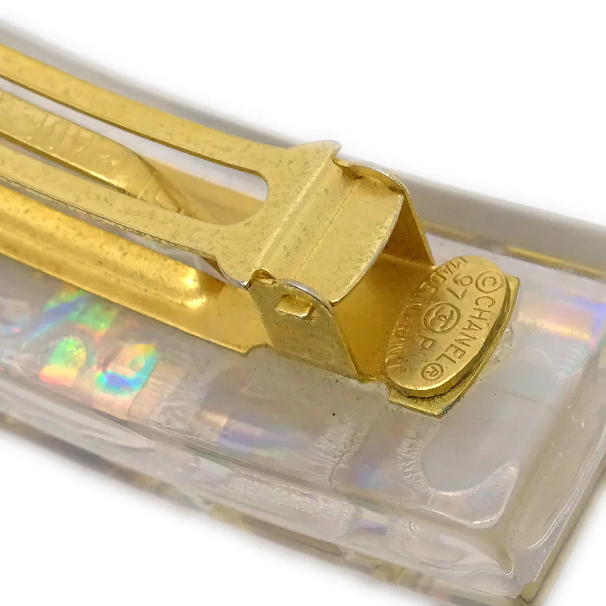 Chanel Hair Clip Hairpin Barrette Clear 97P/62 - Image 4