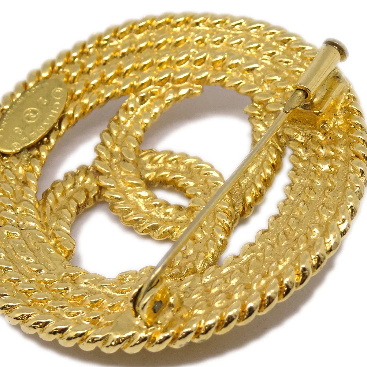 Chanel 1993 Brooch Pin Gold 28 - Image 3