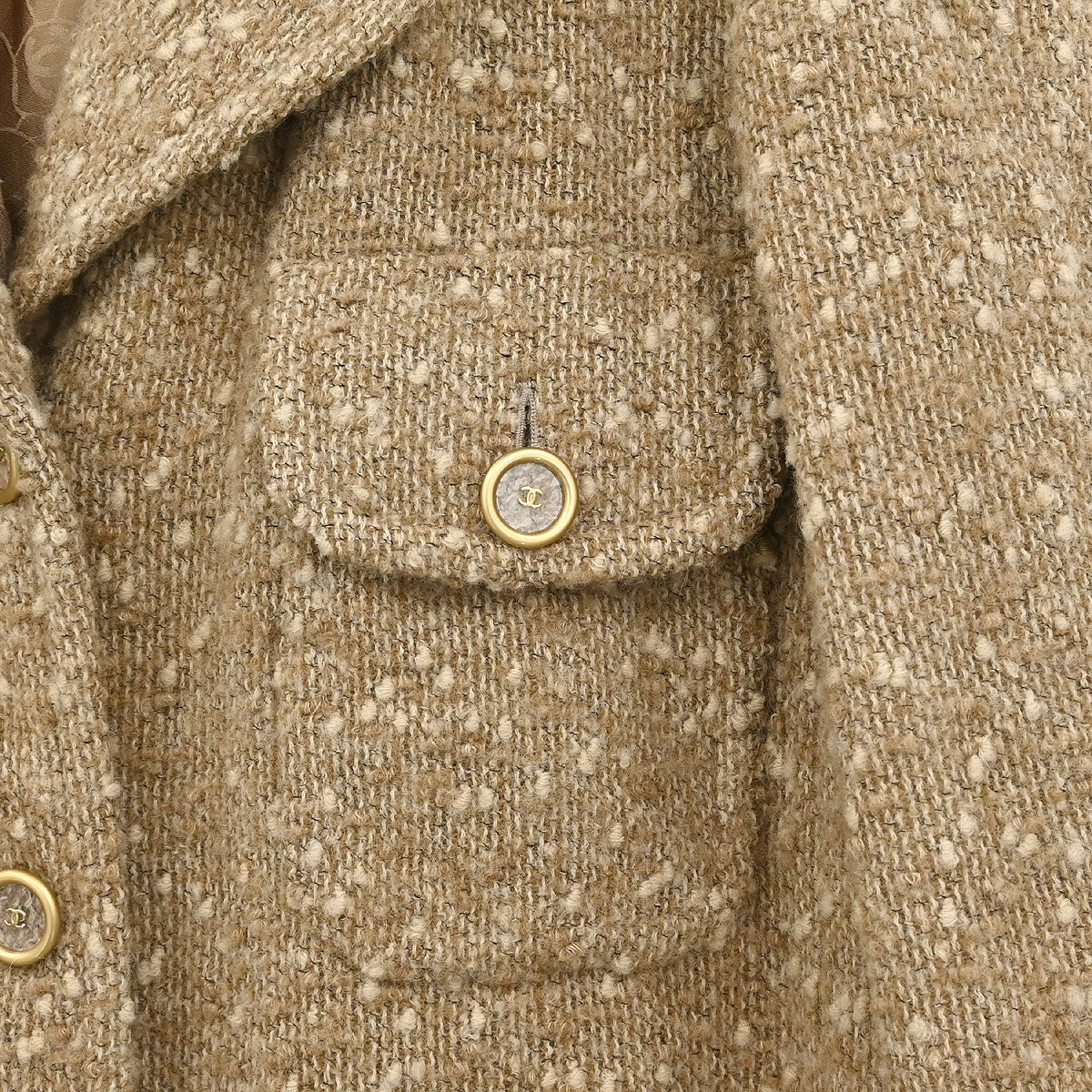 Chanel 2001 Coat Beige #36 - Image 4