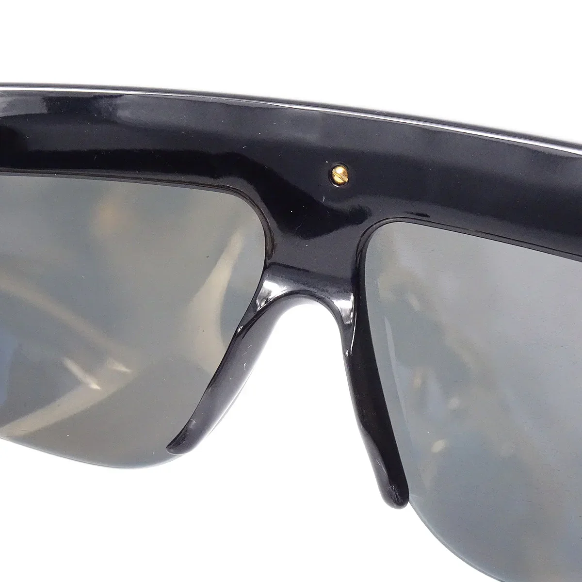 Chanel Chain Sunglasses Eyewear Black Small Good - Image 6