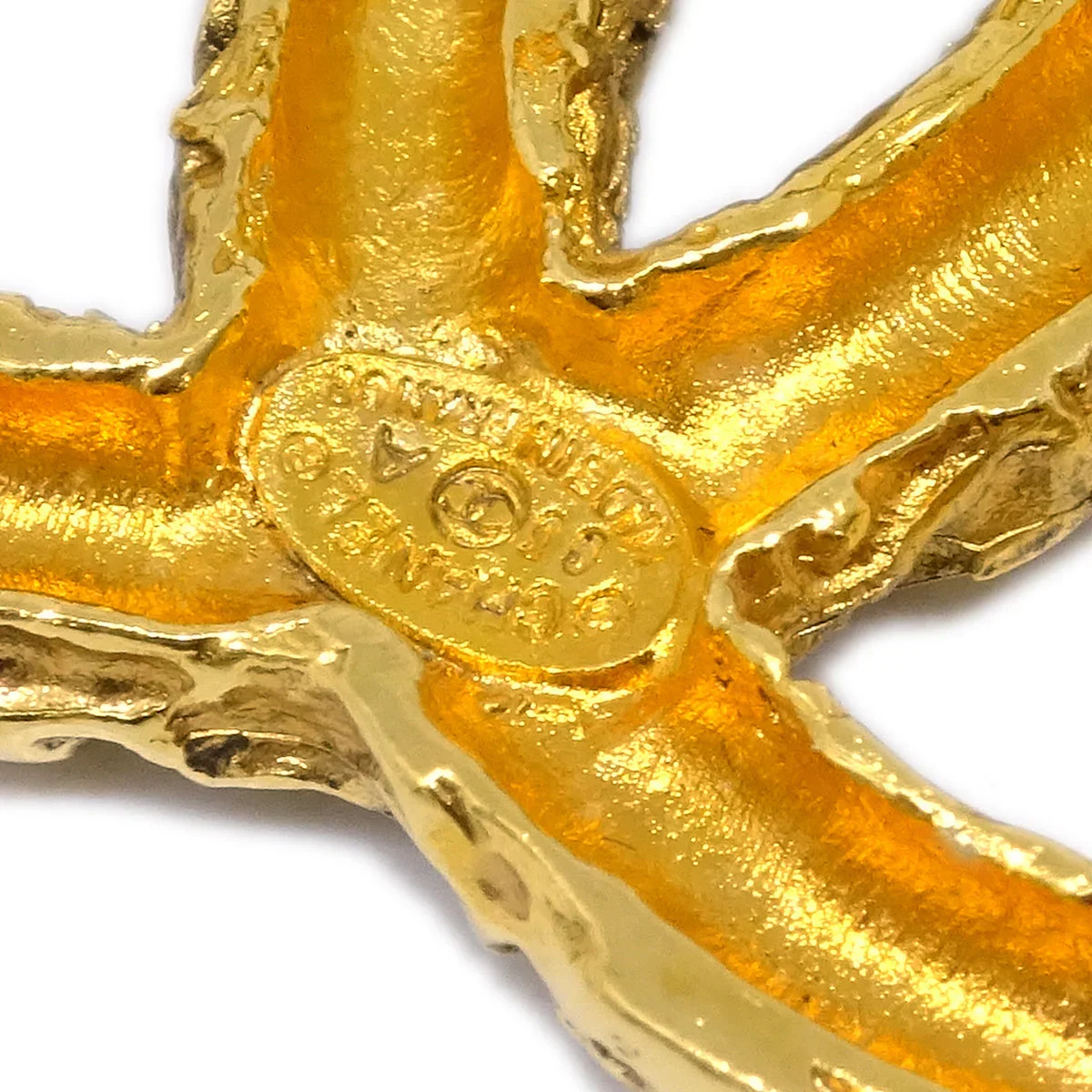Chanel Gold CC Brooch Pin 03A - Image 4