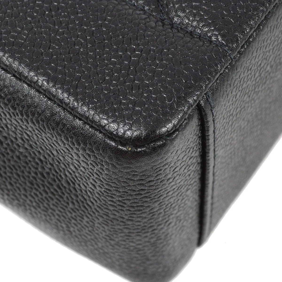 Chanel 1997-1999 Black Caviar Medium Tall Diana Shoulder Bag - Image 5