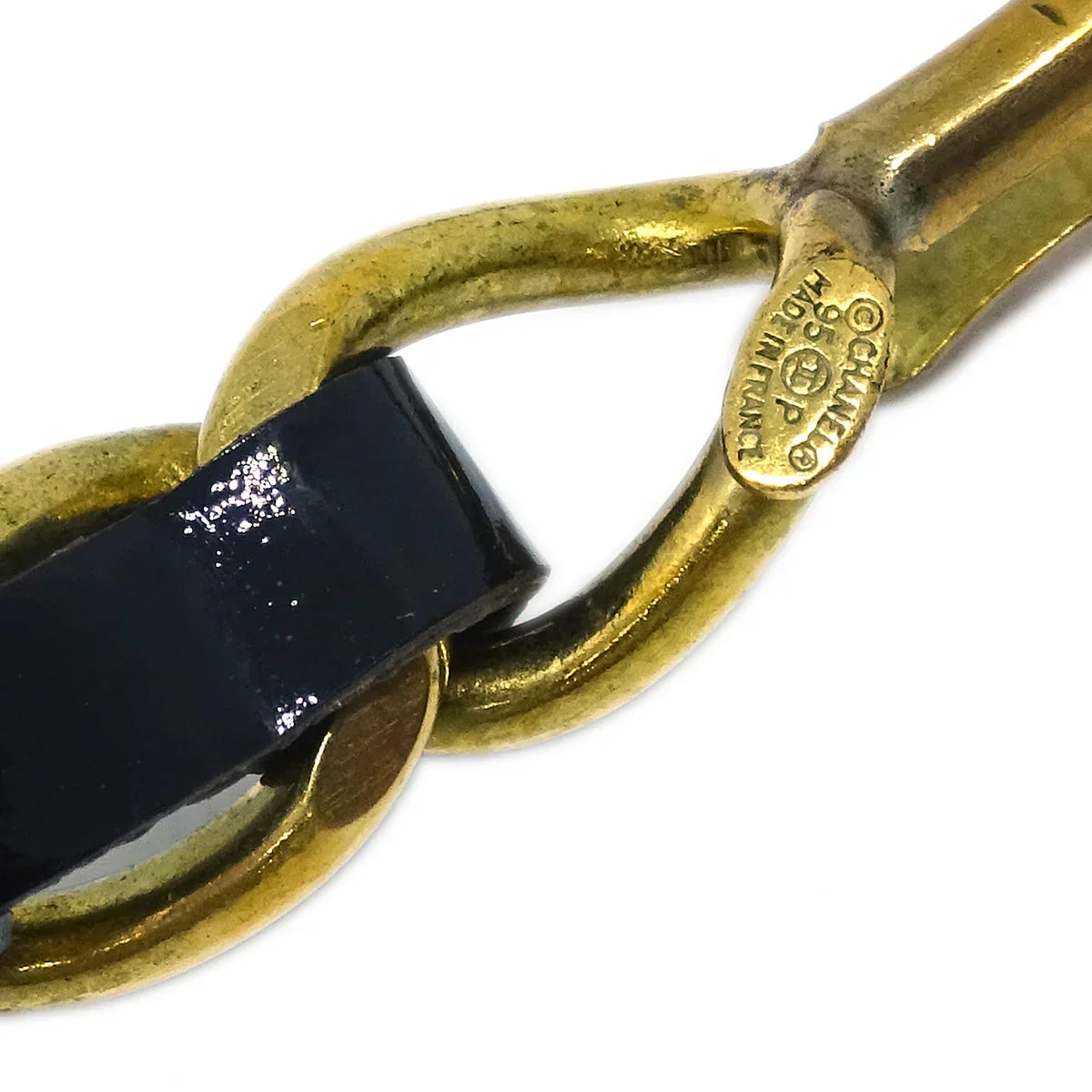 Chanel 1995 Crystal & Gold CC Choker - Image 4