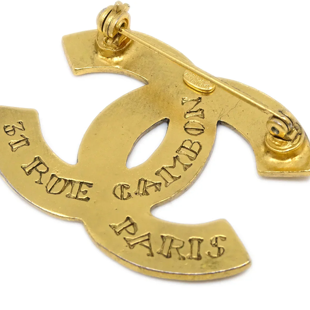 Chanel CC Brooch Pin Gold 99A - Image 3