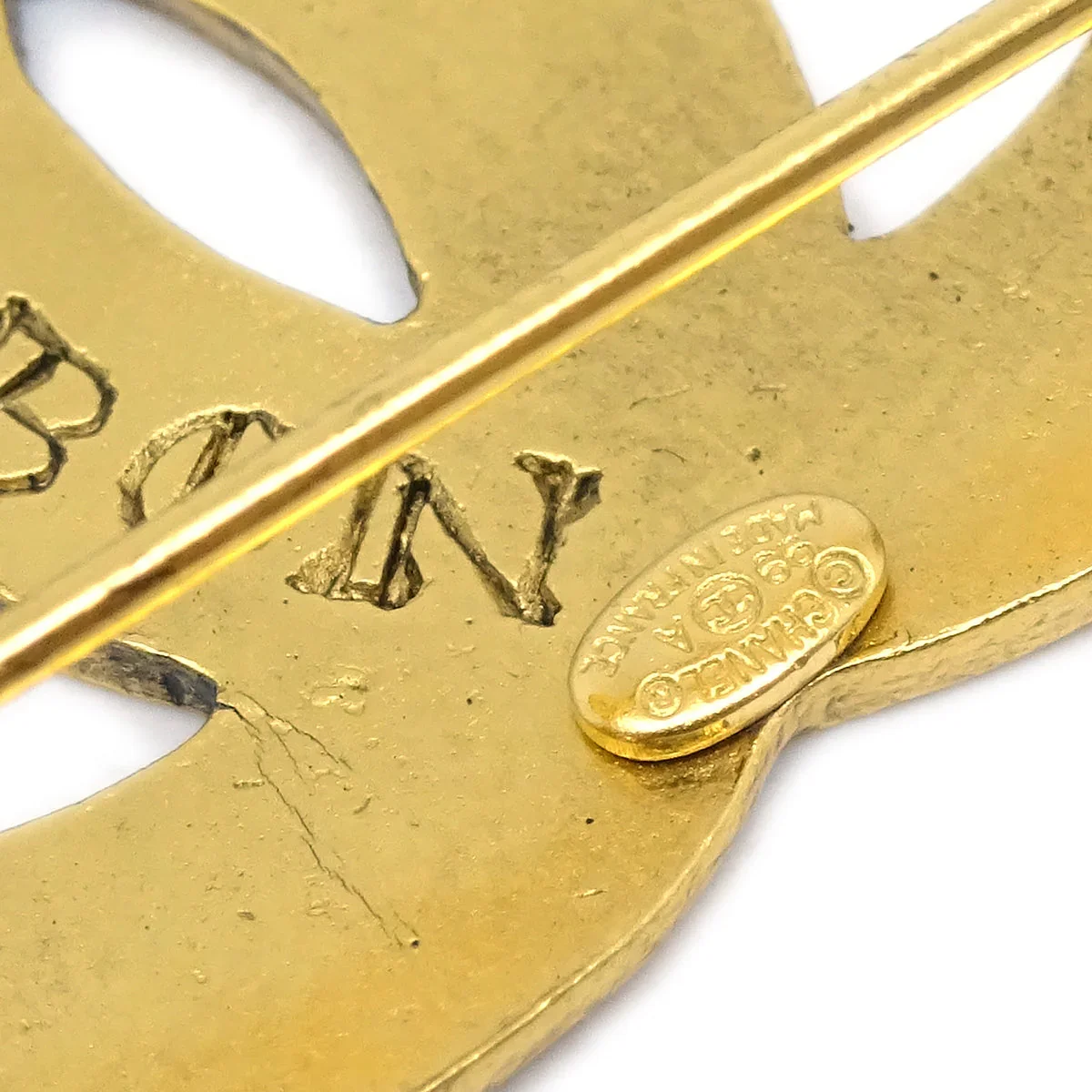 Chanel CC Brooch Pin Gold 99A - Image 4
