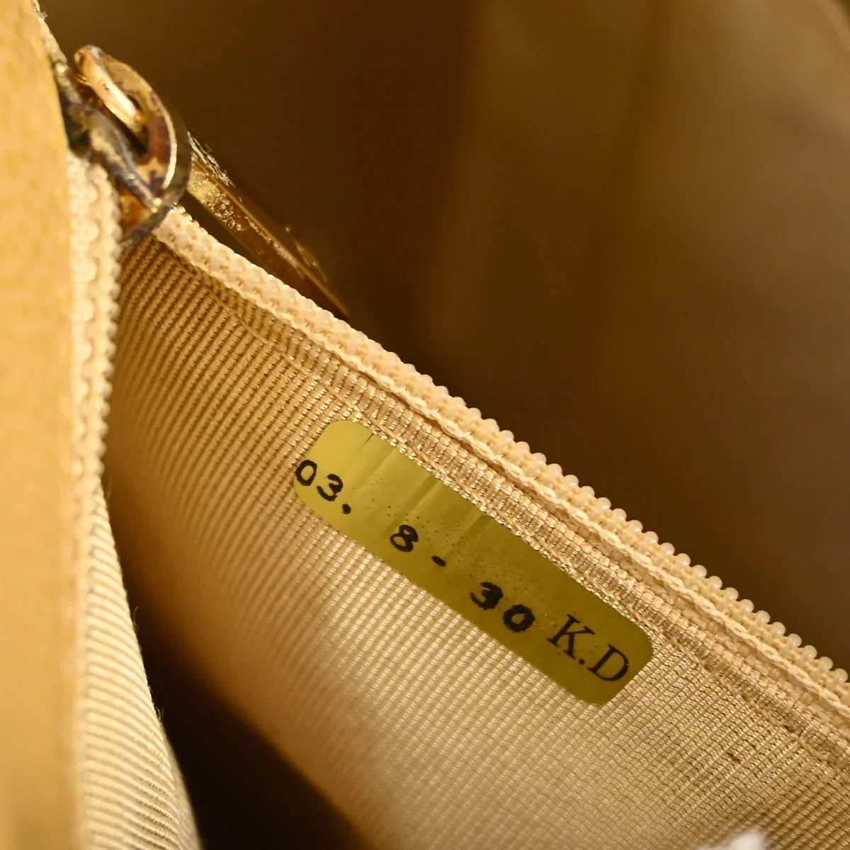 Chanel 2003-2004 Beige Caviar Petite Shopping Tote PST Chain Tote Handbag - Image 9