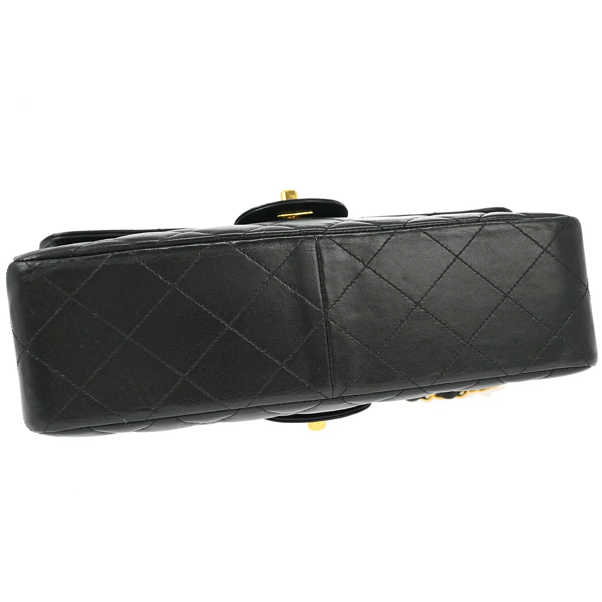 Chanel 1994-1996 Black Lambskin Double Sided Classic Flap Shoulder Bag - Image 3