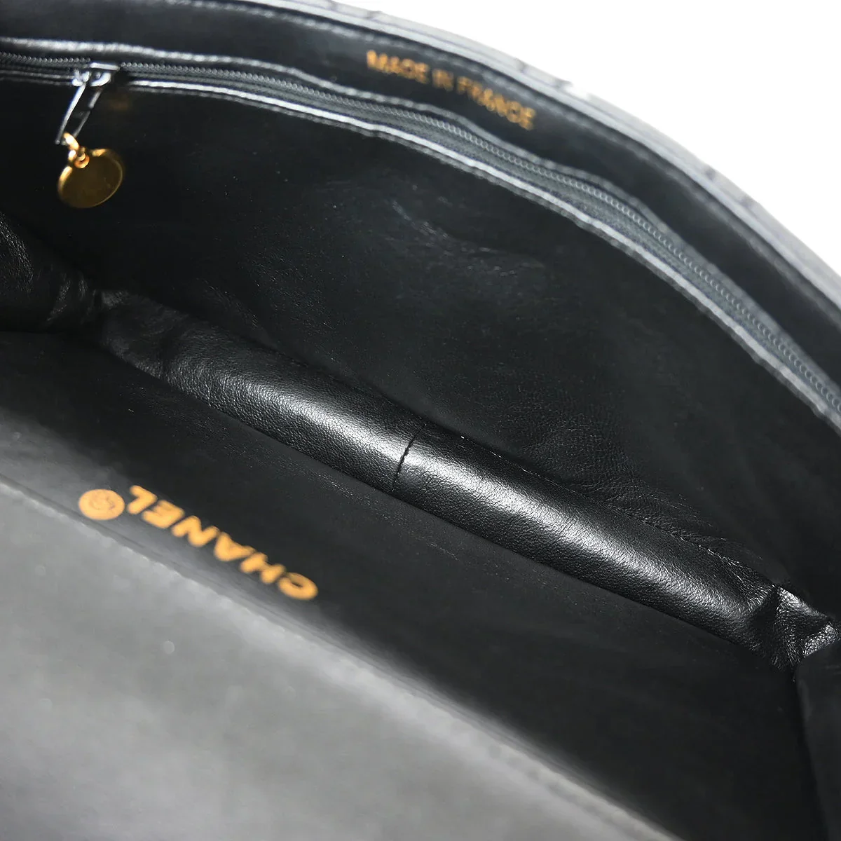 Chanel 1994-1996 Black Lambskin Double Sided Classic Flap Shoulder Bag - Image 8