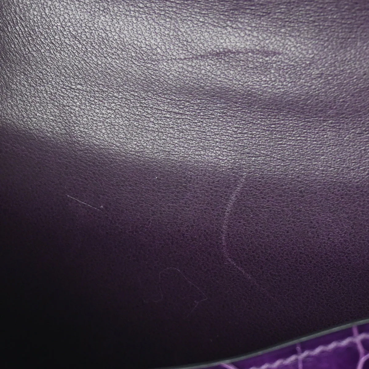 Hermes * 2010 Amethyst Alligator Crocodile Constance 14 Shoulder Bag - Image 7