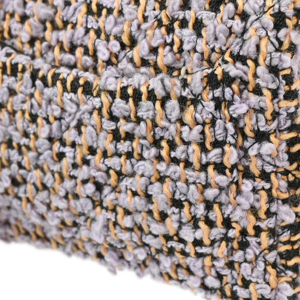 Chanel Purple Tweed Micro Classic Flap Handbag - Image 5