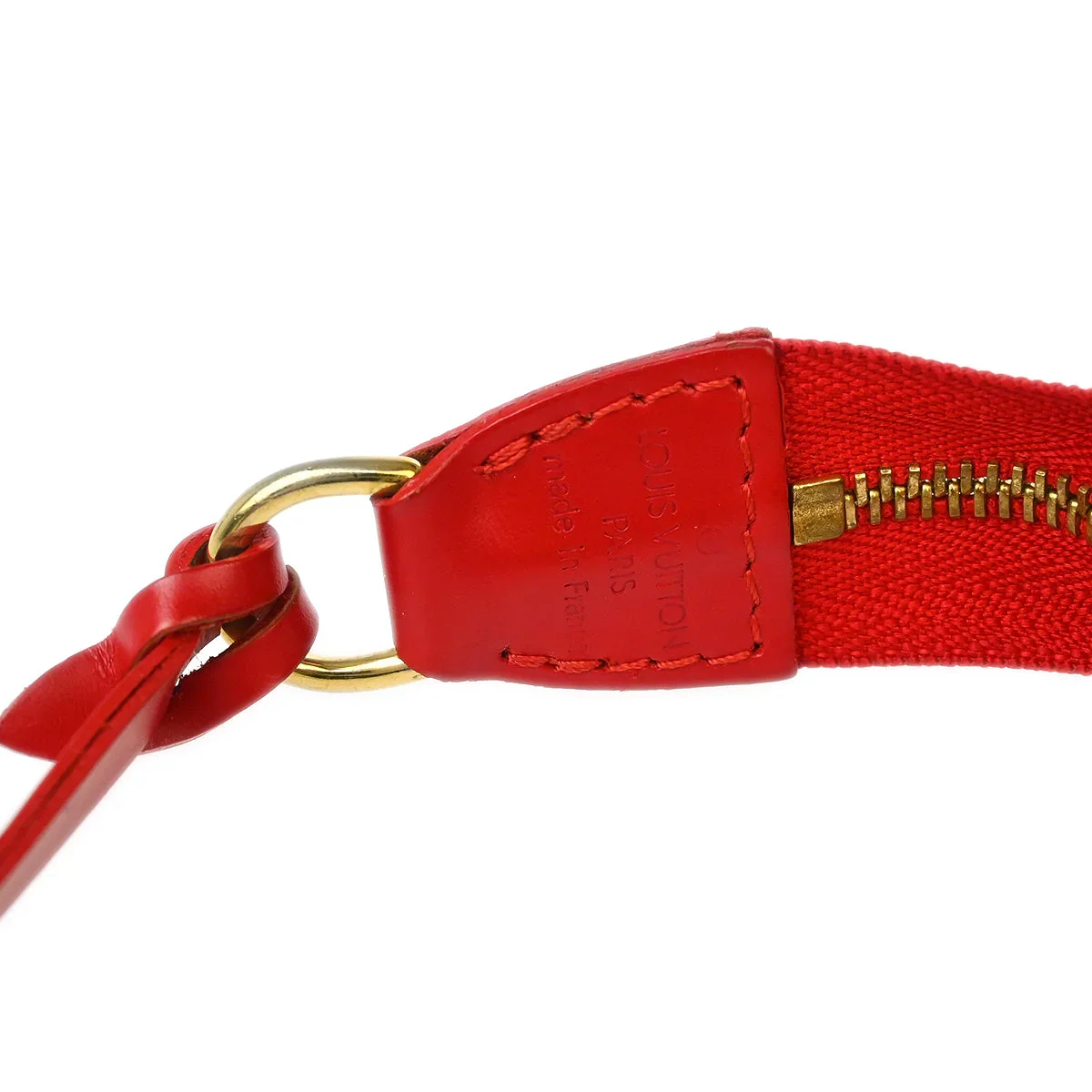 Louis Vuitton 2003 Red Epi Pochette Accessoires 24 Pouch Handbag M5298E - Image 4