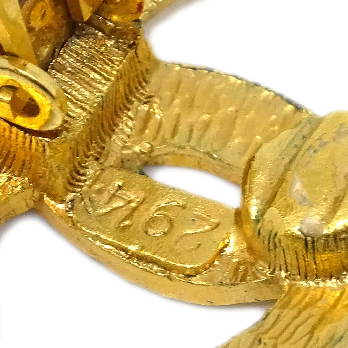 Chanel Gold CC Earrings Clip-On 29/2914 - Image 3