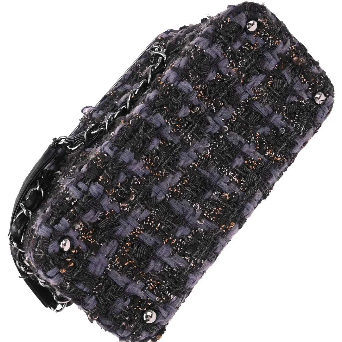 Chanel 2005-2006 Gray Tweed Vanity Handbag Box - Image 5