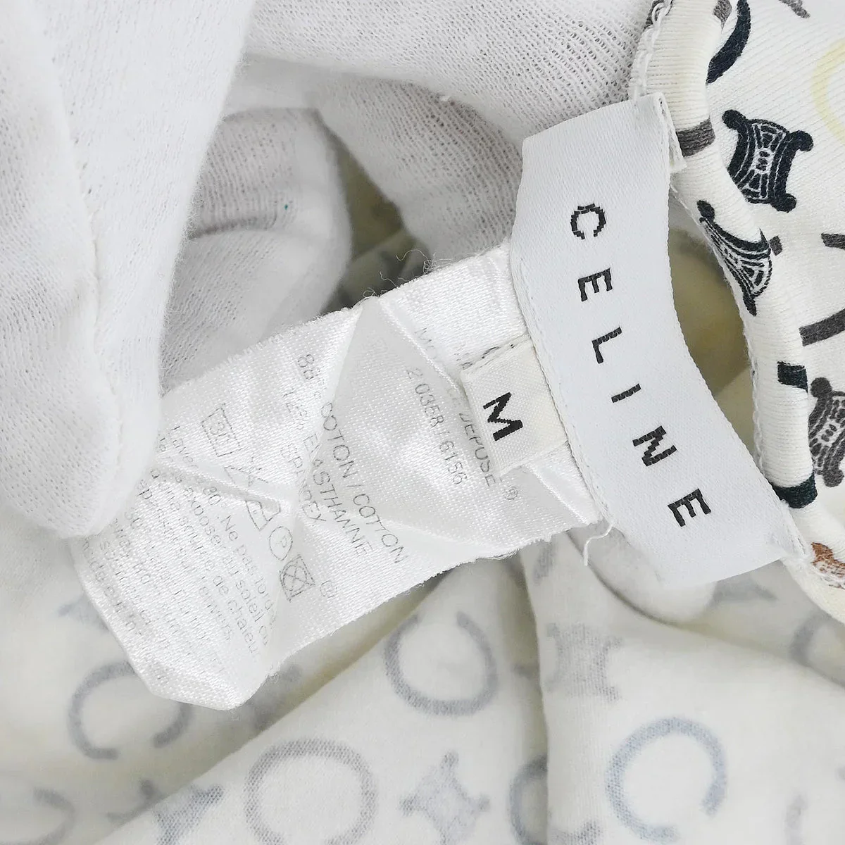 Celine C Macadam T-shirt White #M - Image 8