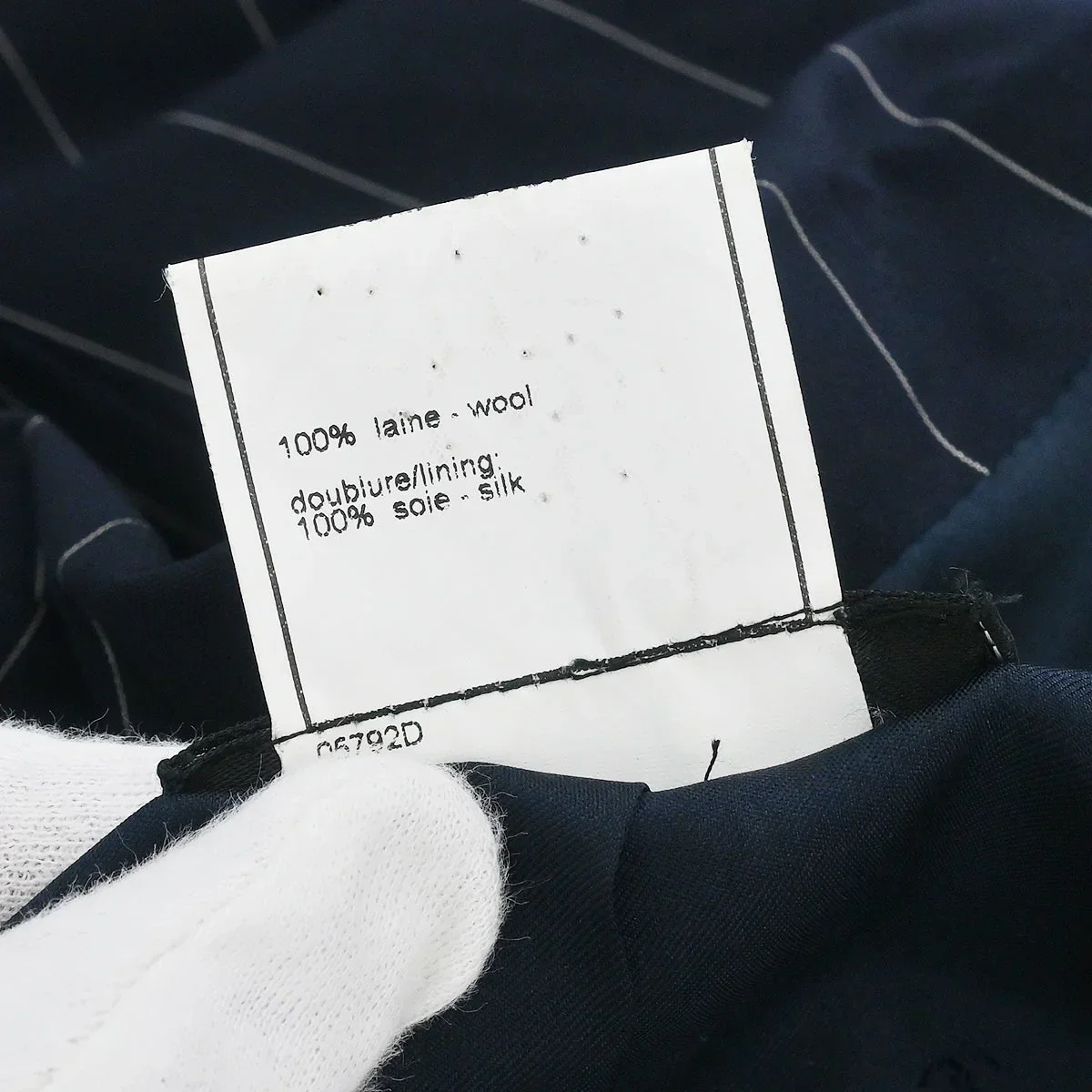 Chanel 1997 Double Breasted Jacket Navy #36 - Image 10