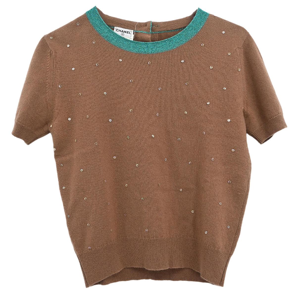 Chanel 1996 Ensemble Cardigan Top Brown #40 - Image 3