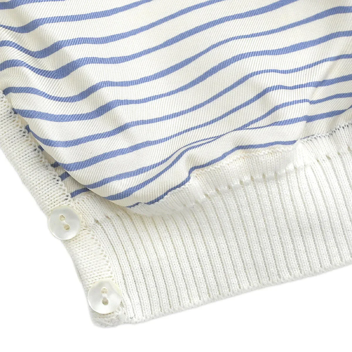 Hermes Set Cardigan Sleeveless Top White #ME - Image 6
