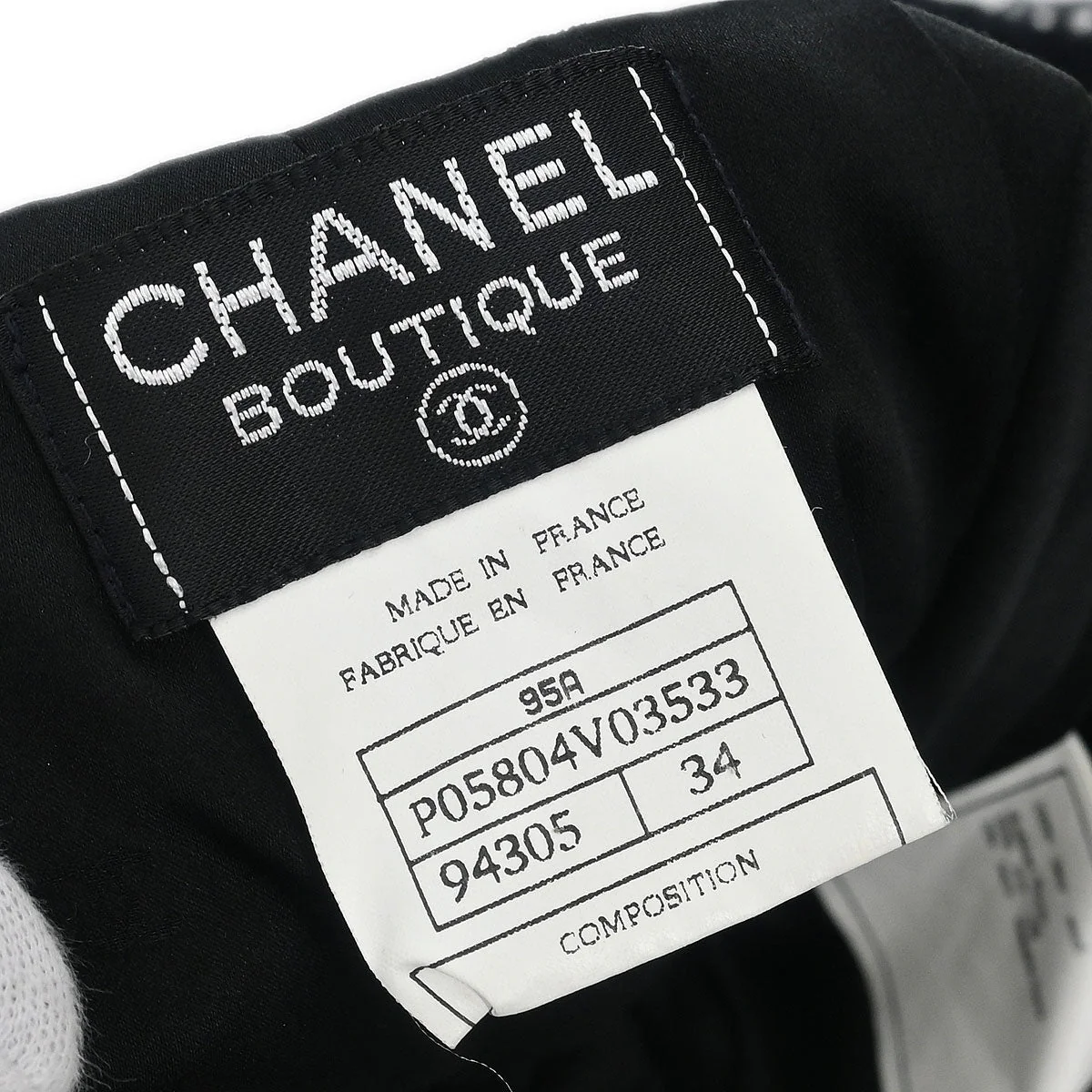 Chanel 1995 Long Pants Black #34 - Image 9