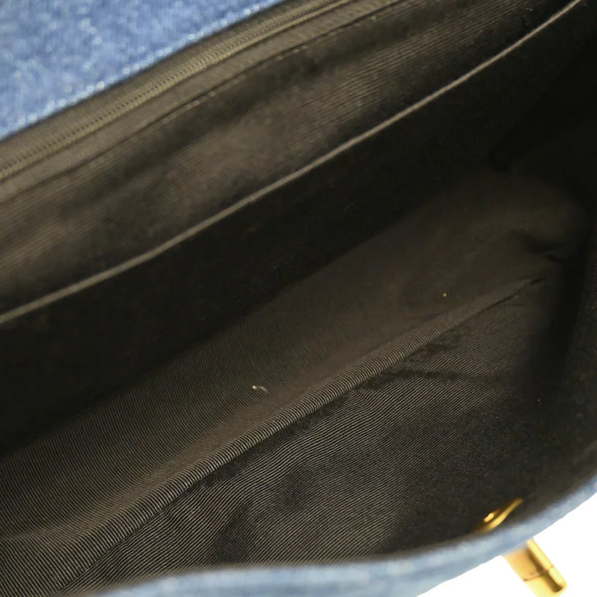 Chanel 1991-1994 Blue Denim Shoulder Bag - Image 9