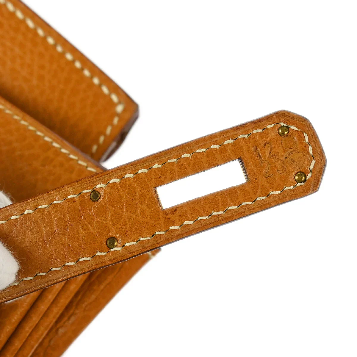 Hermes 1995 Natural Ardennes Haut a Courroies 32 Handbag - Image 10
