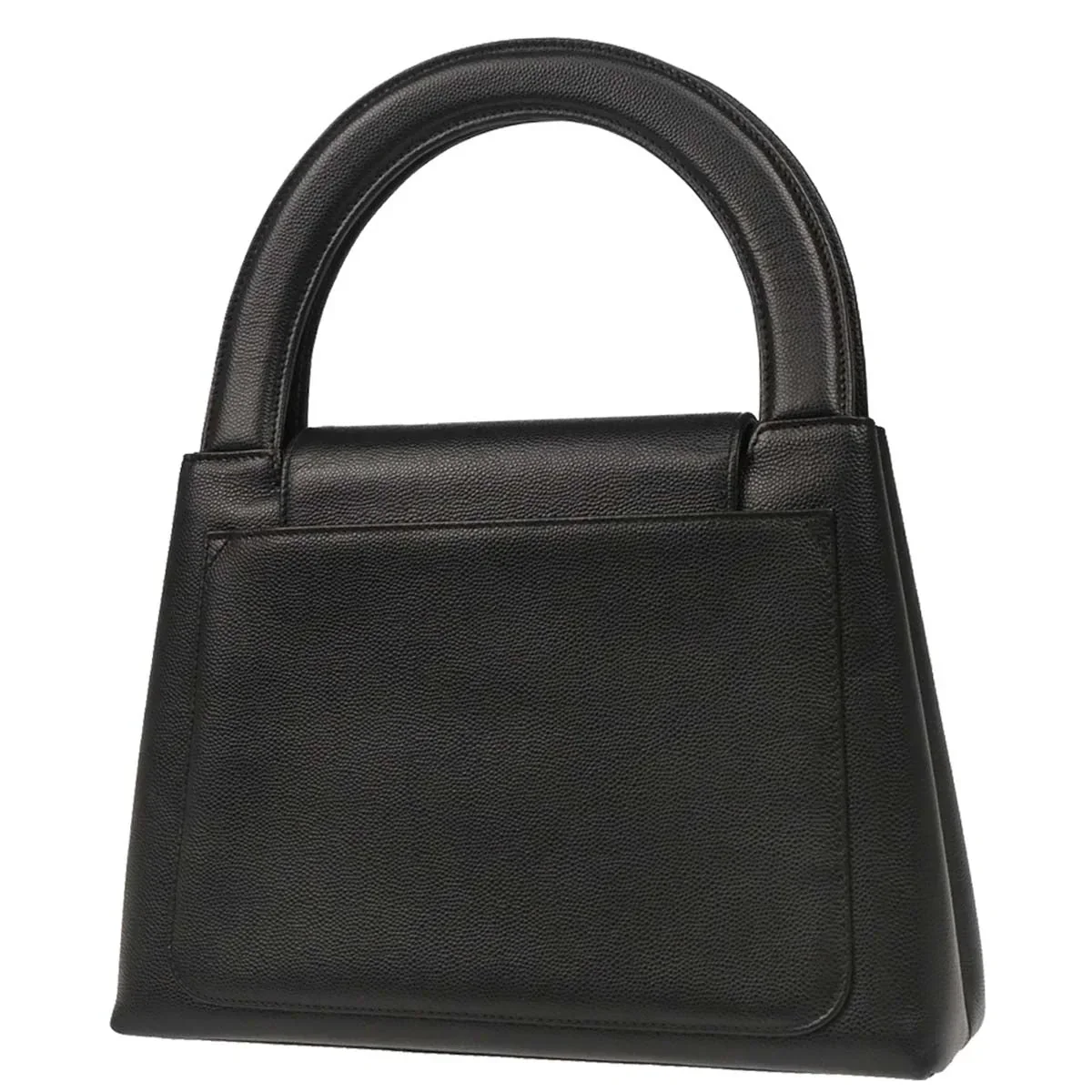 Chanel 1997-1999 Black Caviar Handbag - Image 2
