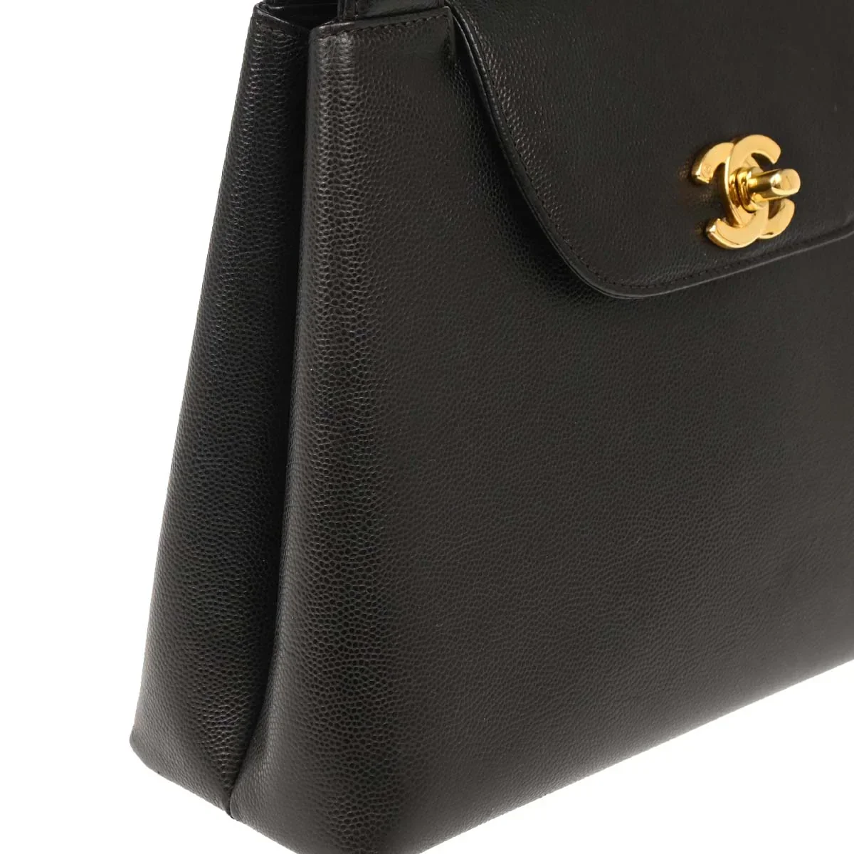 Chanel 1997-1999 Black Caviar Handbag - Image 3
