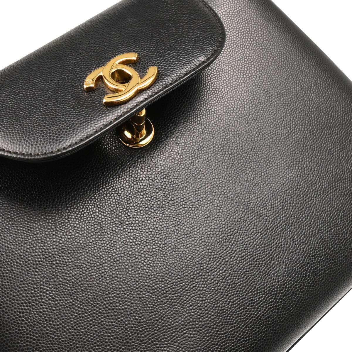 Chanel 1997-1999 Black Caviar Handbag - Image 6