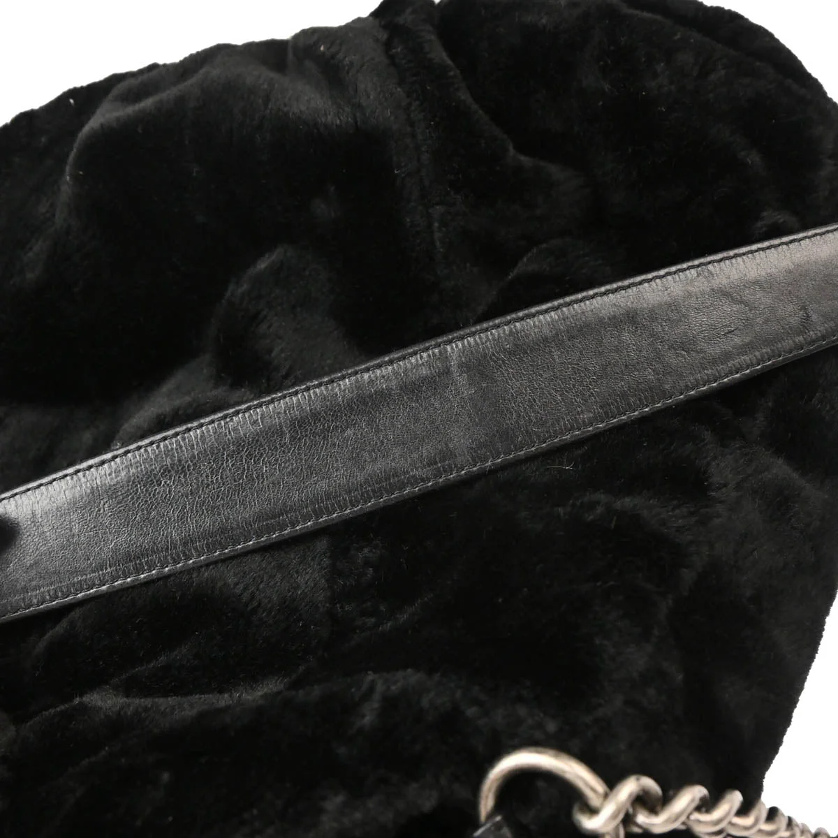 Chanel 2010-2011 Faux Fur Hobo Tote Bag - Image 6
