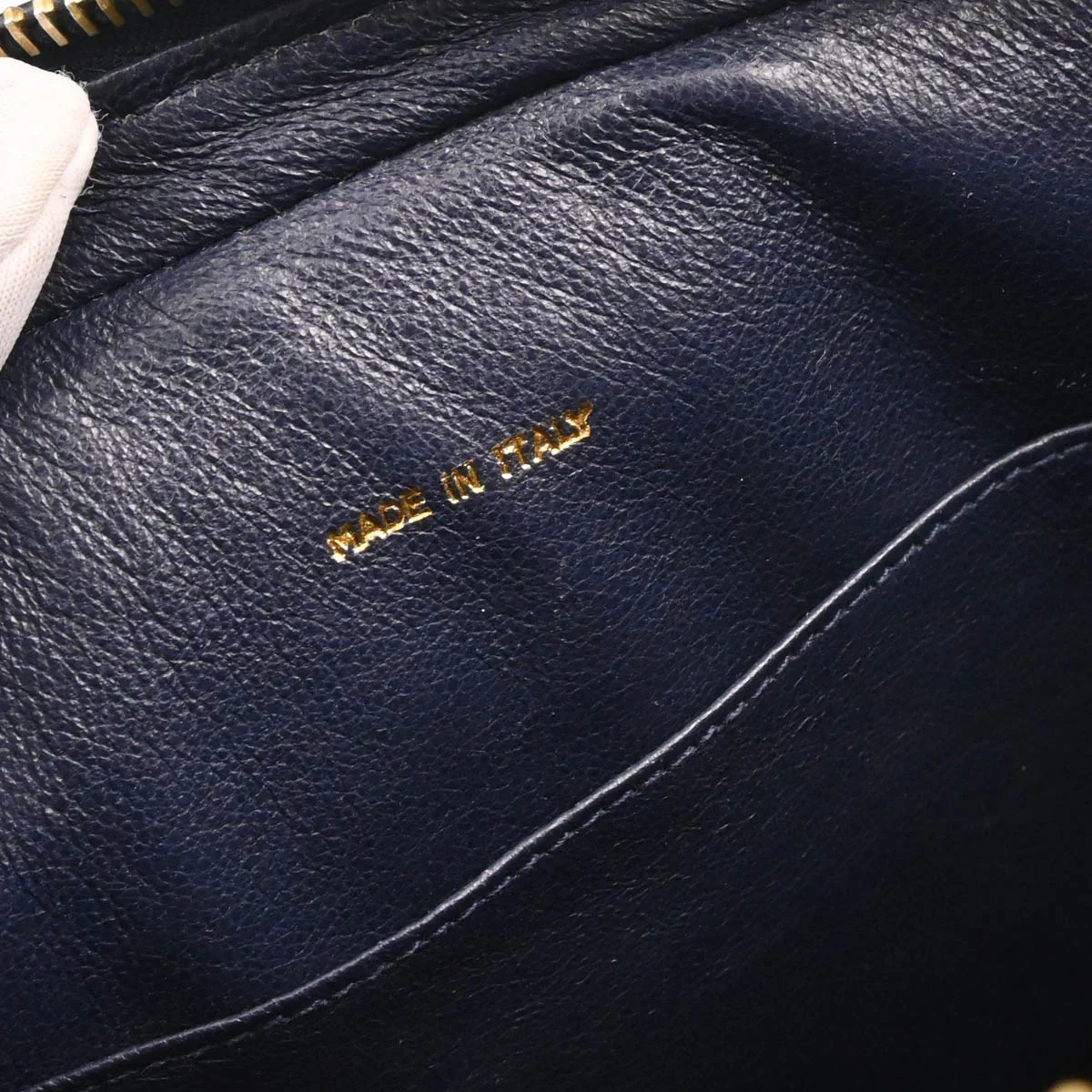 Chanel Navy Lambskin Camera Bag Small - Image 10