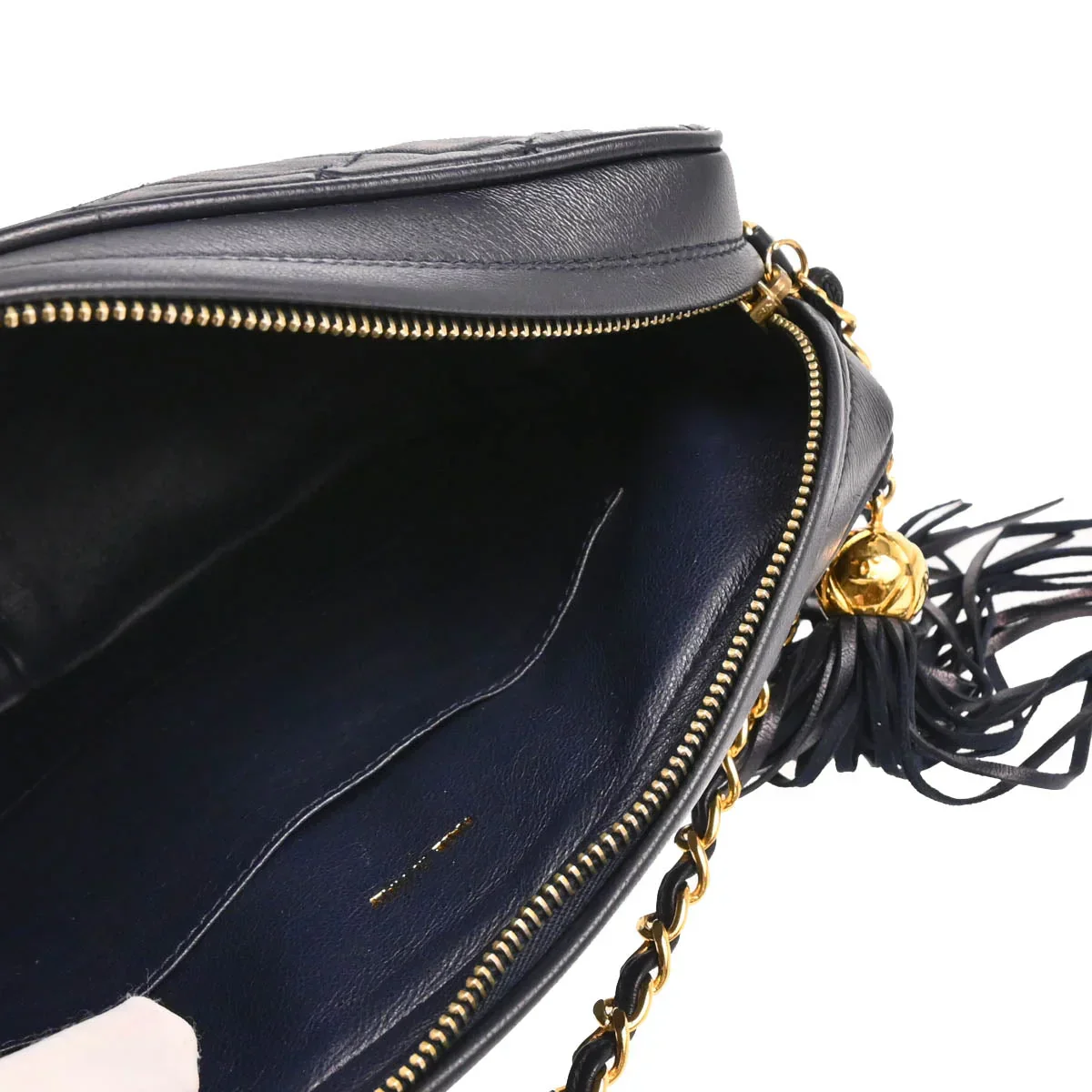 Chanel Navy Lambskin Camera Bag Small - Image 4