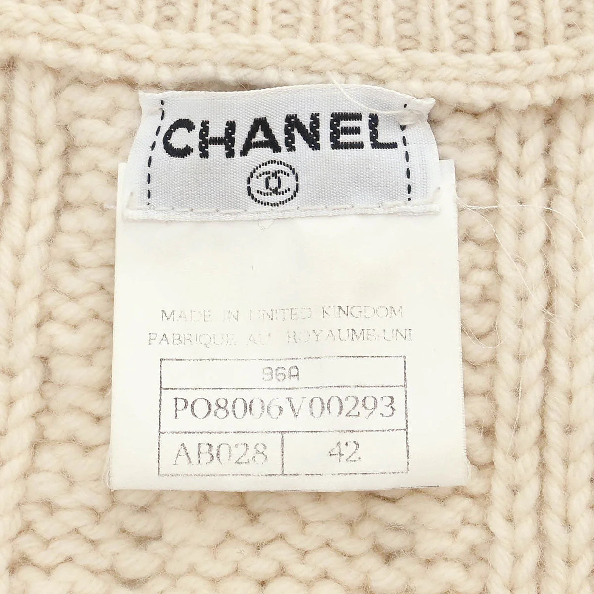 Chanel 1996 Cardigan Fisherman Off-white #42 - Image 9
