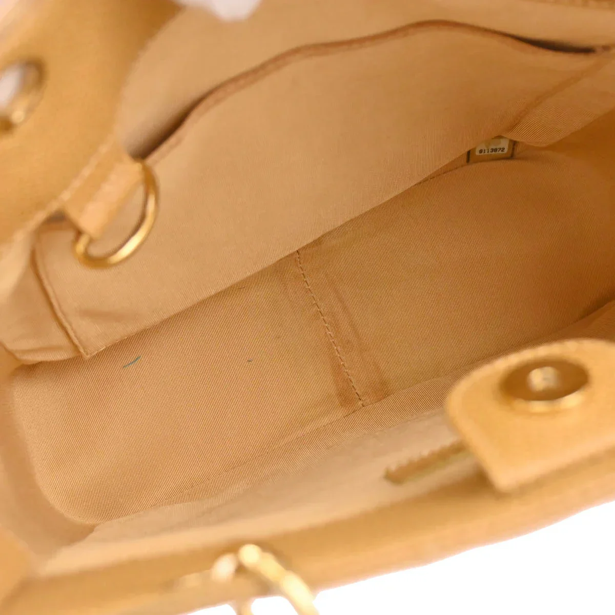 Chanel 2003-2004 Beige Caviar Petite Shopping Tote PST Chain Handbag - Image 8