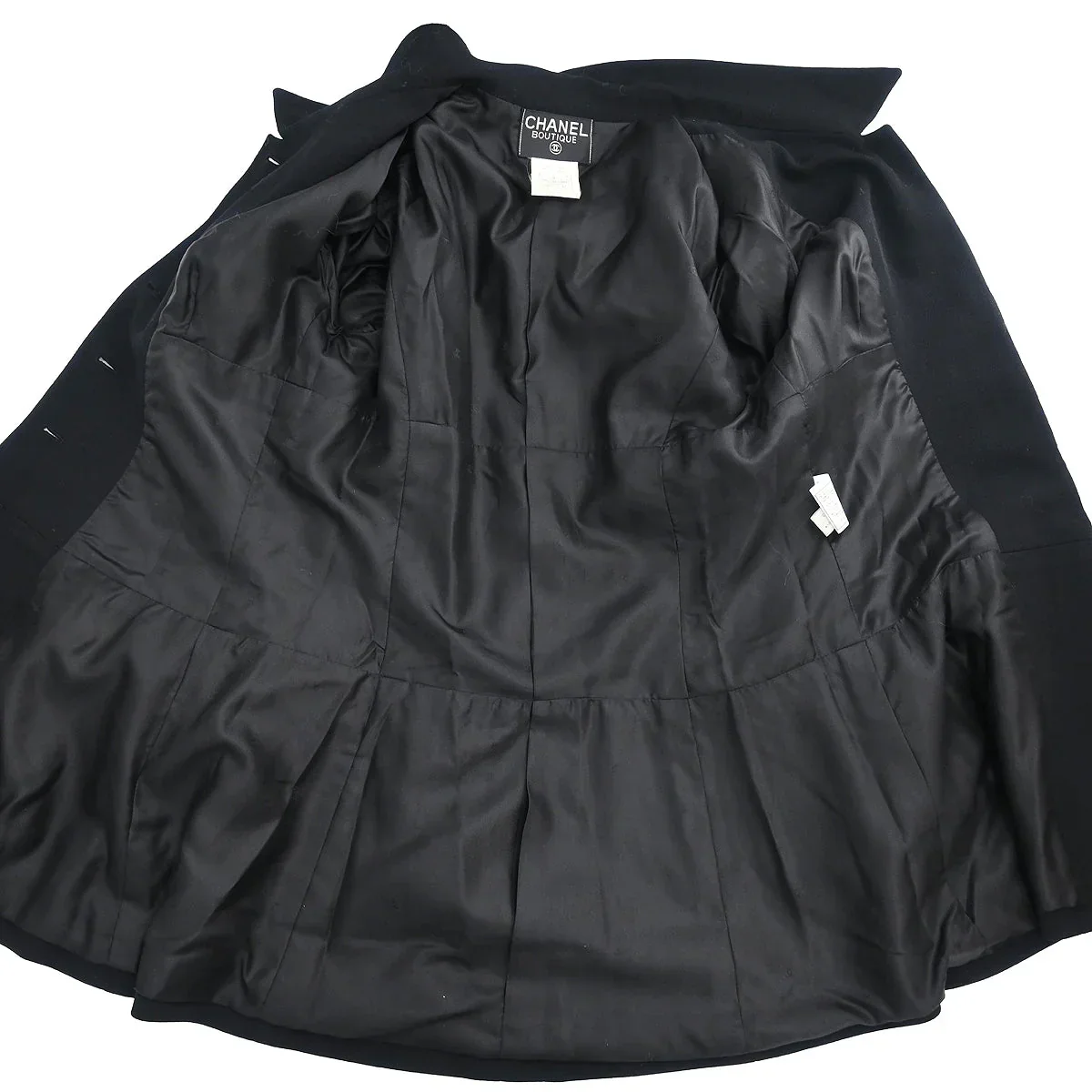 Chanel 1996 Single Breasted Jacket Black #42 - Image 5